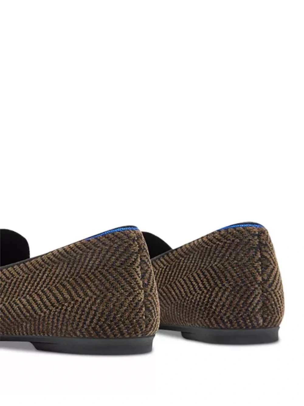 Rothy's Women’s ReVelvet Double Bit Loafer Dark Herringbone Slip-On Loafers Sz 9